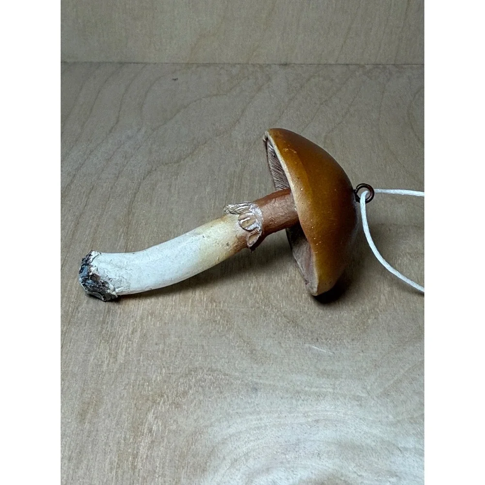 Creative Co-op Mushroom Ornament‎ Brown Woodland Forest Nature Holiday